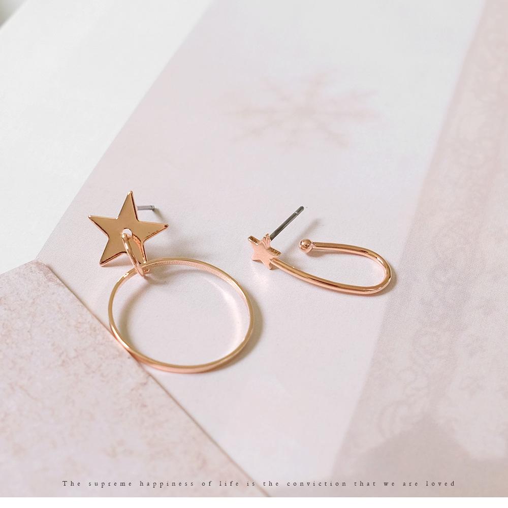 AHUA阿華有事嗎 韓國飾品 幸運流星圈圈耳環【A0309】正韓 C圈 可愛 時尚 簡約 韓妞必備 百搭 基本款 耳針-細節圖6