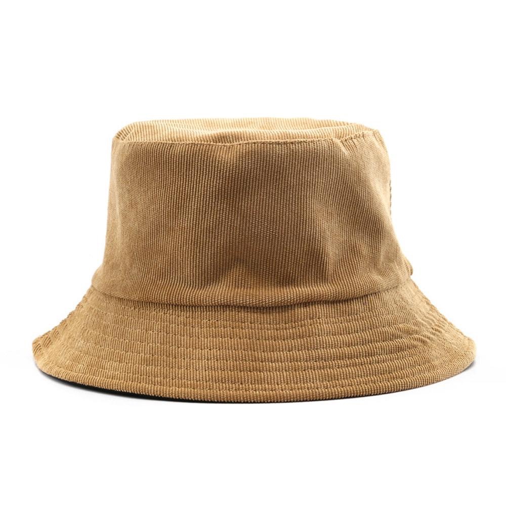 AHUA阿華有事嗎 休閒雙面純色燈芯絨漁夫帽 H0037 簡約 百搭基本款帽子 老帽 遮陽帽-細節圖3