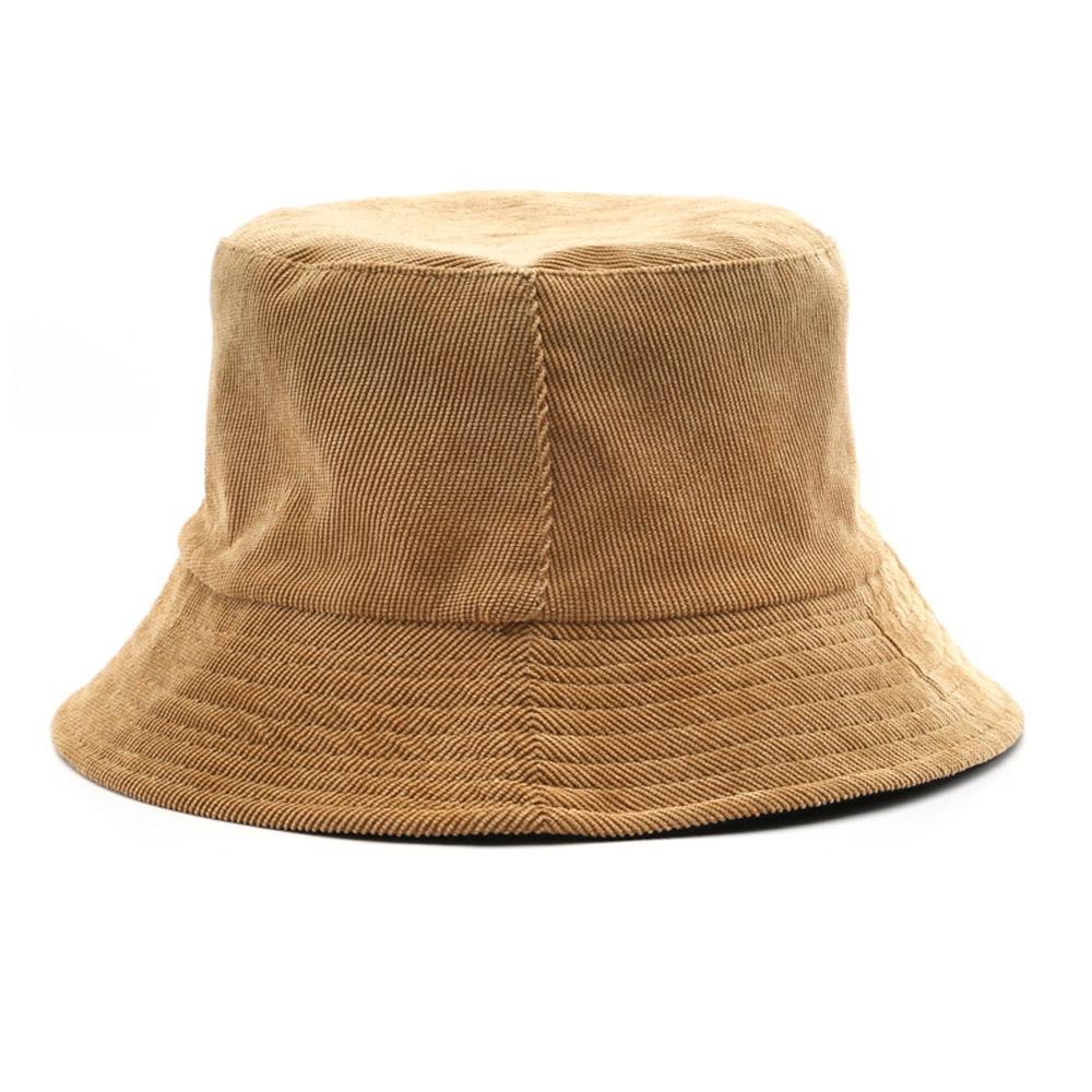 AHUA阿華有事嗎 休閒雙面純色燈芯絨漁夫帽 H0037 簡約 百搭基本款帽子 老帽 遮陽帽-細節圖4