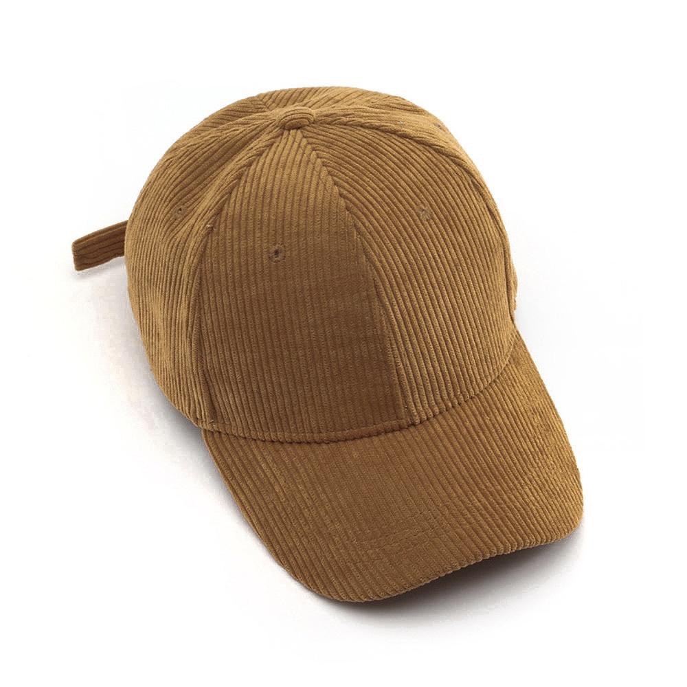 AHUA阿華有事嗎 純色燈芯絨棒球帽 鴨舌帽 H0034 簡約 百搭基本款帽子 老帽 遮陽帽-細節圖3