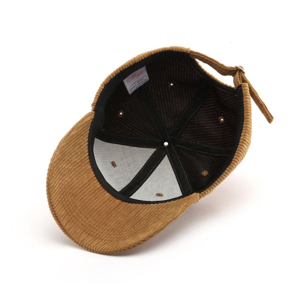 AHUA阿華有事嗎 純色燈芯絨棒球帽 鴨舌帽 H0034 簡約 百搭基本款帽子 老帽 遮陽帽-細節圖4