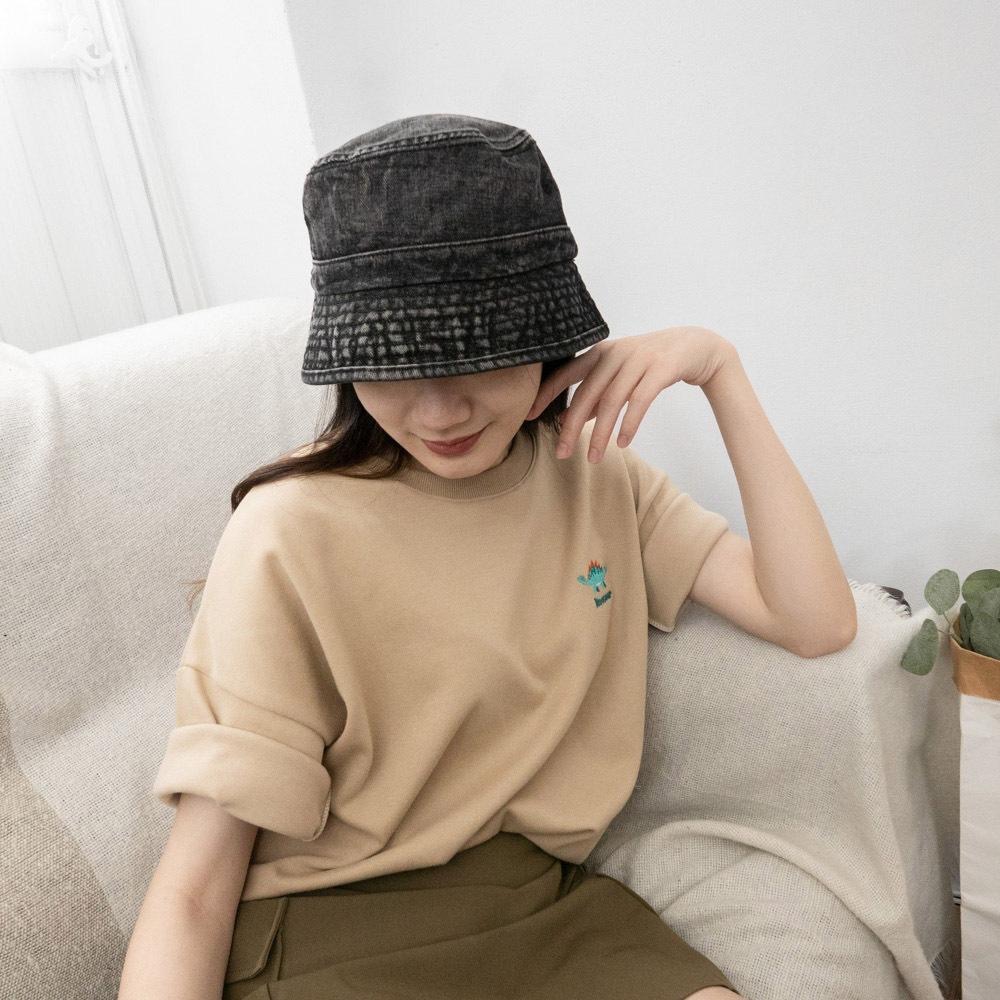 AHUA阿華有事嗎 牛仔素面漁夫帽 H0046 流行必備 戶外outdoor 百搭配件 鴨舌帽 帽子 老帽-細節圖5