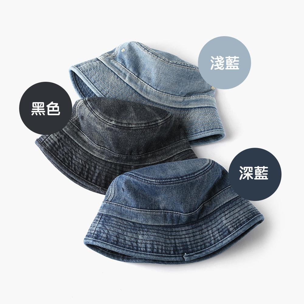 AHUA阿華有事嗎 牛仔素面漁夫帽 H0046 流行必備 戶外outdoor 百搭配件 鴨舌帽 帽子 老帽-細節圖7