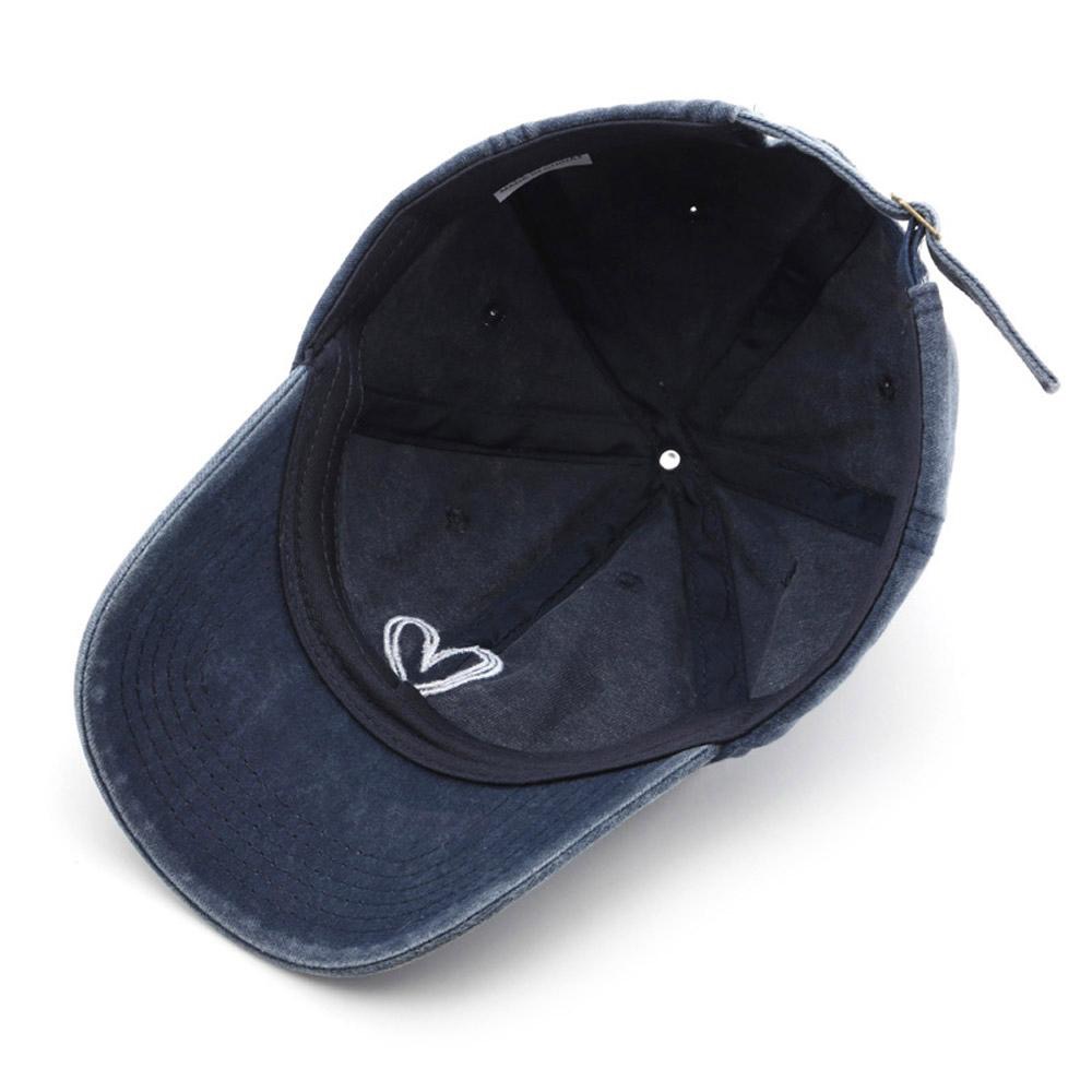 AHUA阿華有事嗎 縷空愛心刺繡棒球帽 H0052 可調式帽子美式休閒 仿舊 百搭配件 鴨舌帽 帽子 水洗老帽 韓妞-細節圖9