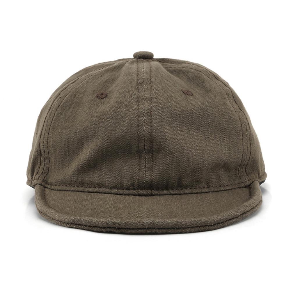 AHUA阿華有事嗎 復古短簷棒球帽 H0048 五片帽 可調式帽子 騎車必備 休閒 百搭配件 鴨舌帽 帽子 老帽 單車帽-細節圖6