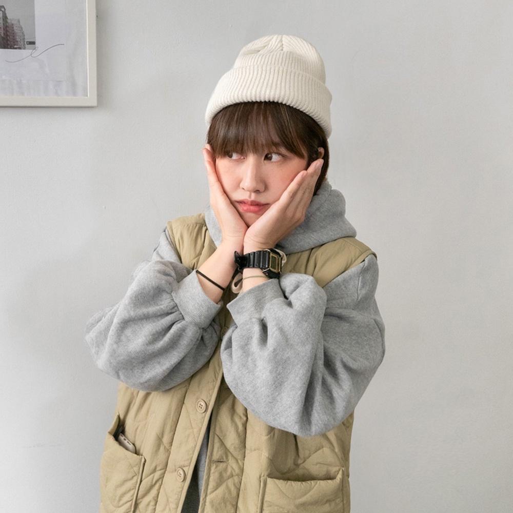 AUHA阿華有事嗎 純色保暖針織毛帽 瓜皮帽【H0033】圓頂帽 毛帽推薦 秋冬必備 韓妞最愛 百搭基本款-細節圖3