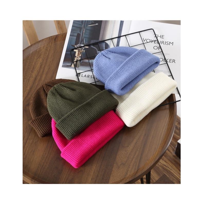 AUHA阿華有事嗎 純色保暖針織毛帽 瓜皮帽【H0033】圓頂帽 毛帽推薦 秋冬必備 韓妞最愛 百搭基本款-細節圖8