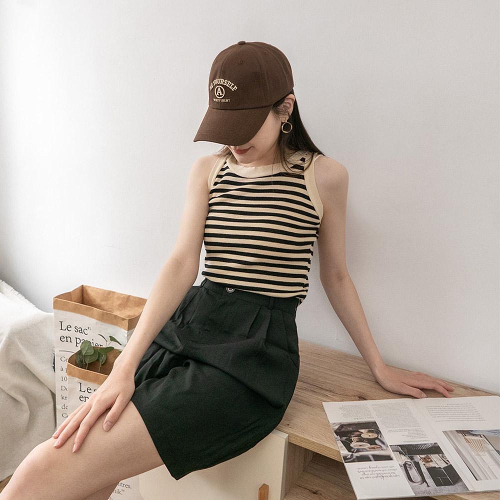 AUHA阿華有事嗎  BE YOURSELF刺繡棒球帽 H0060 韓系配件 可調式帽子 百搭 顯瘦 基本款 老帽 帽子-細節圖4