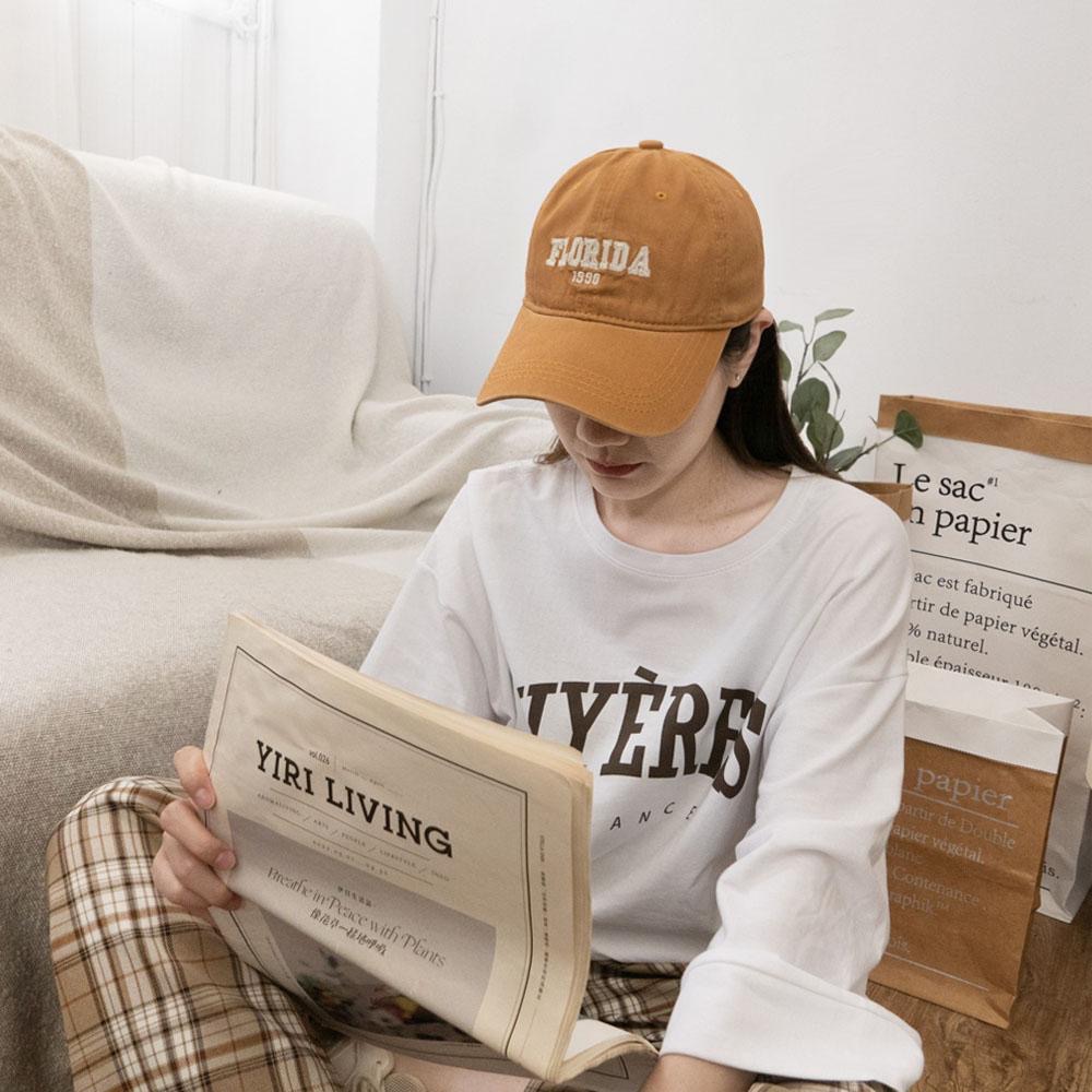 AHUA阿華有事嗎  可調式帽子佛羅里達刺繡棒球帽 H0056 運動必備 簡約 百搭配件 鴨舌帽 帽子 老帽-細節圖5