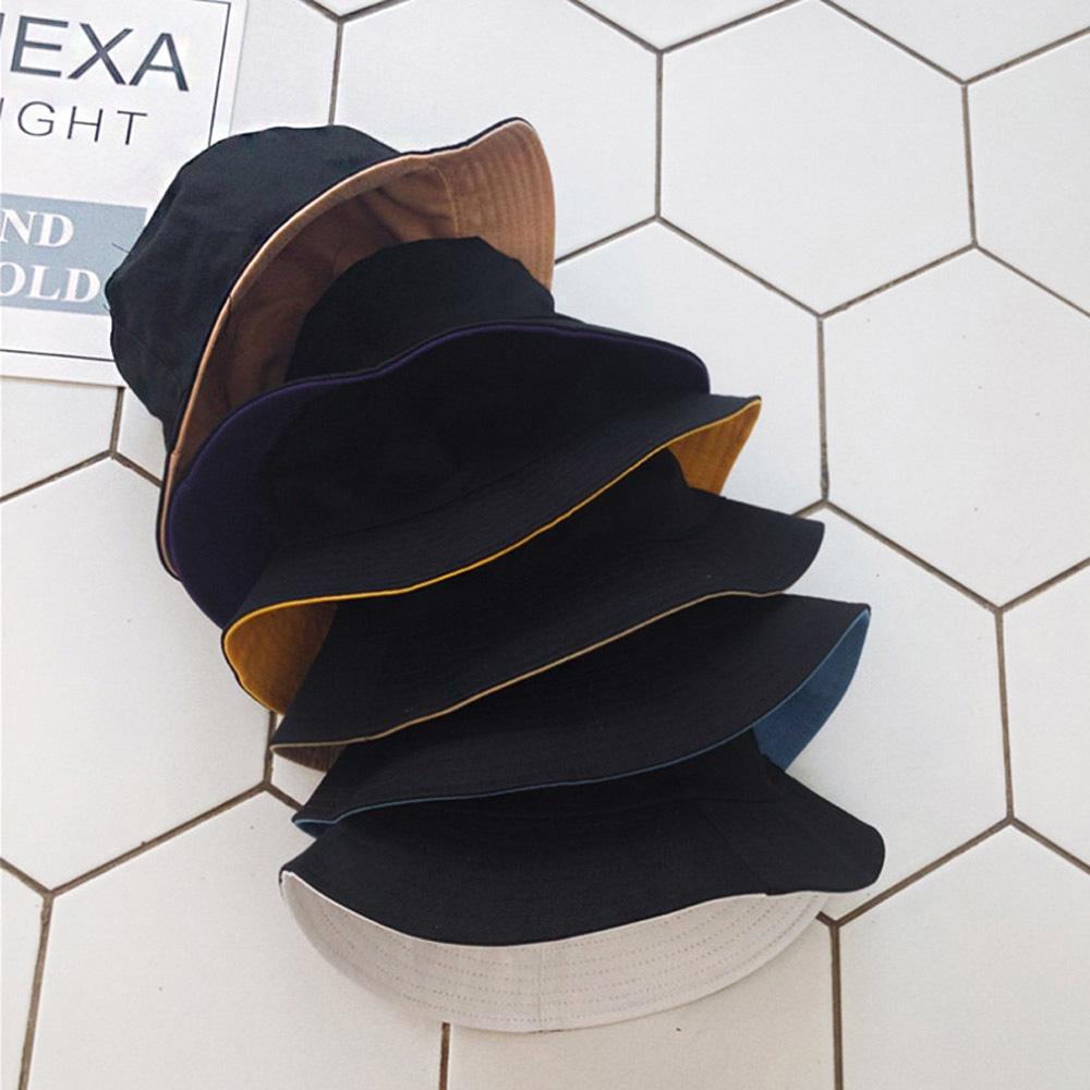 AHUA阿華有事嗎 韓系女裝配件 復古純色雙面漁夫帽【H0025】復古 漁夫帽 配件 韓妞必備 百搭基本款-細節圖4