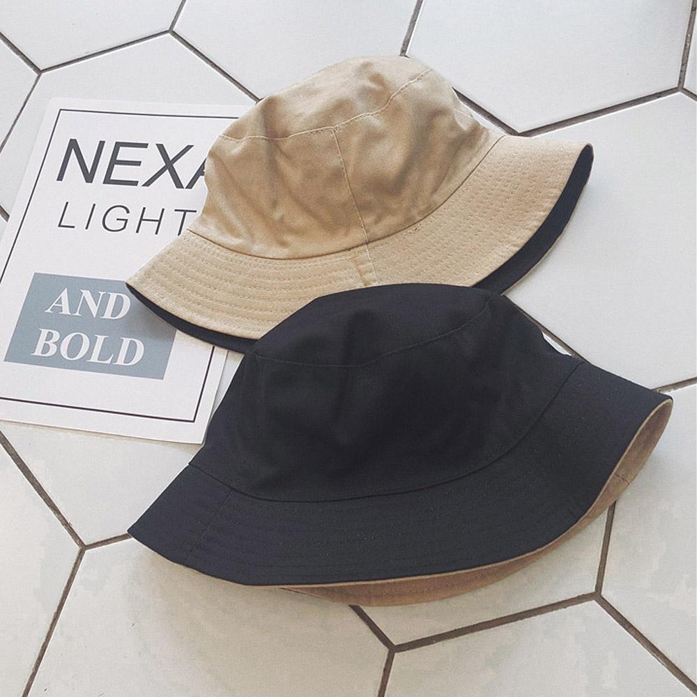 AHUA阿華有事嗎 韓系女裝配件 復古純色雙面漁夫帽【H0025】復古 漁夫帽 配件 韓妞必備 百搭基本款-細節圖5