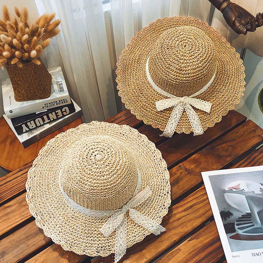 AHUA阿華有事嗎 韓系女裝配件 蝴蝶結遮陽草帽【H0027】遮陽 防曬 草帽 夏日 透氣 韓妞必備 百搭基本款-細節圖4