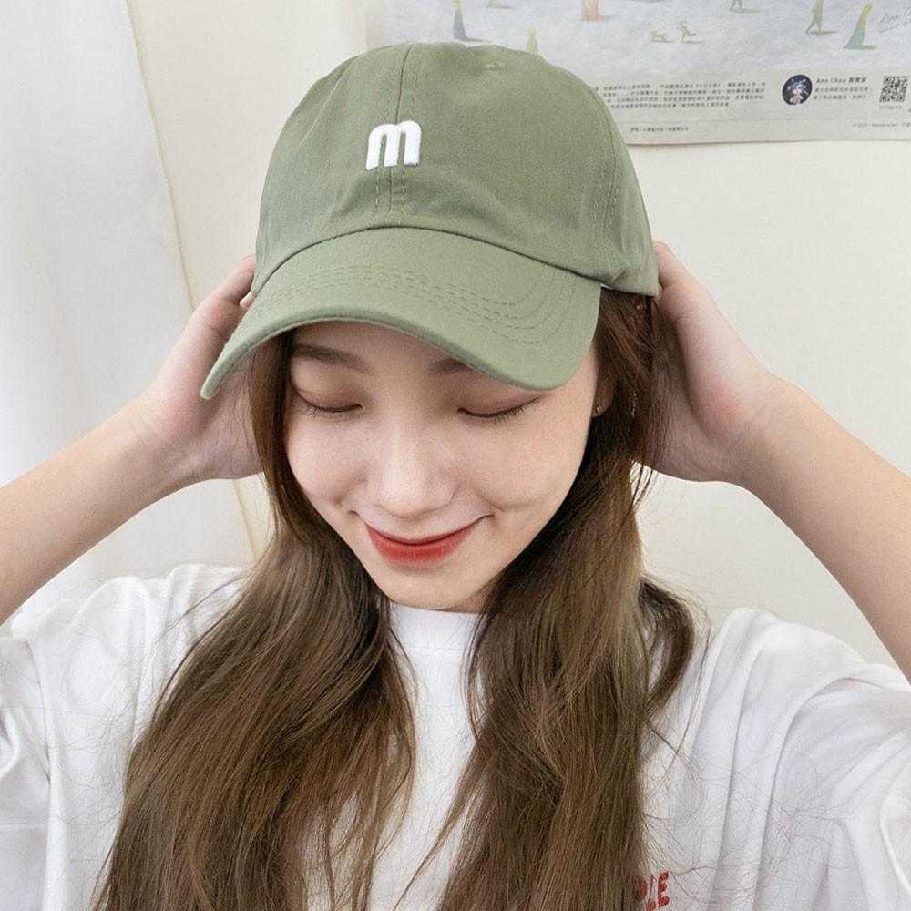 AUHA阿華有事嗎 韓系女裝配件 m字母刺繡可調式棒球帽【H0023】 韓妞必備 百搭顯瘦基本款-細節圖5