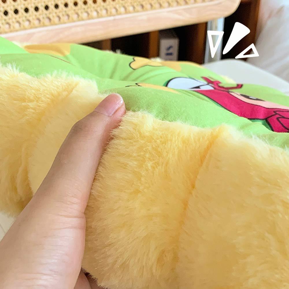 AHUA阿華有事嗎 蠟筆小新加厚毛絨花邊坐墊 F0061 生活雜貨 舒適 坐墊 椅墊 靠墊-細節圖8