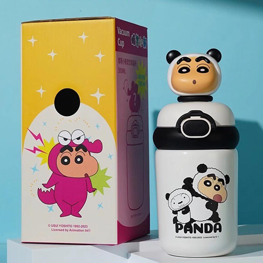 AHUA 阿華有事嗎 蠟筆小新立體大頭裝扮不鏽鋼胖胖保溫杯 F0043 生活百貨 保溫杯-細節圖9