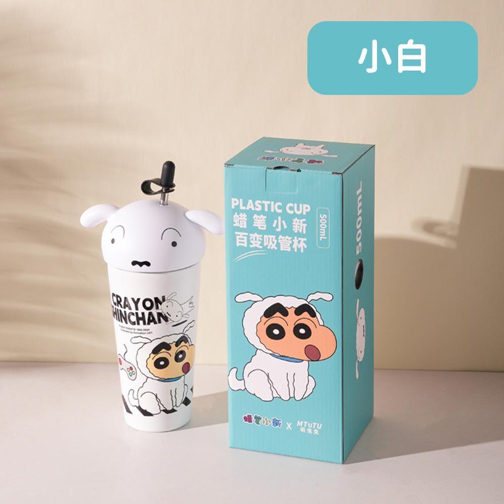 AHUA 阿華有事嗎 蠟筆小新立體大頭杯蓋吸管不鏽鋼保溫杯 F0052 生活百貨 吸管水杯 保溫杯-細節圖5