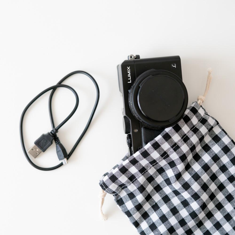 AHUA阿華有事嗎 韓系包包  撞色格子束口袋(大) B0054  韓妞必備小物 百搭配件 包包 袋子 手袋 束口小包-細節圖5