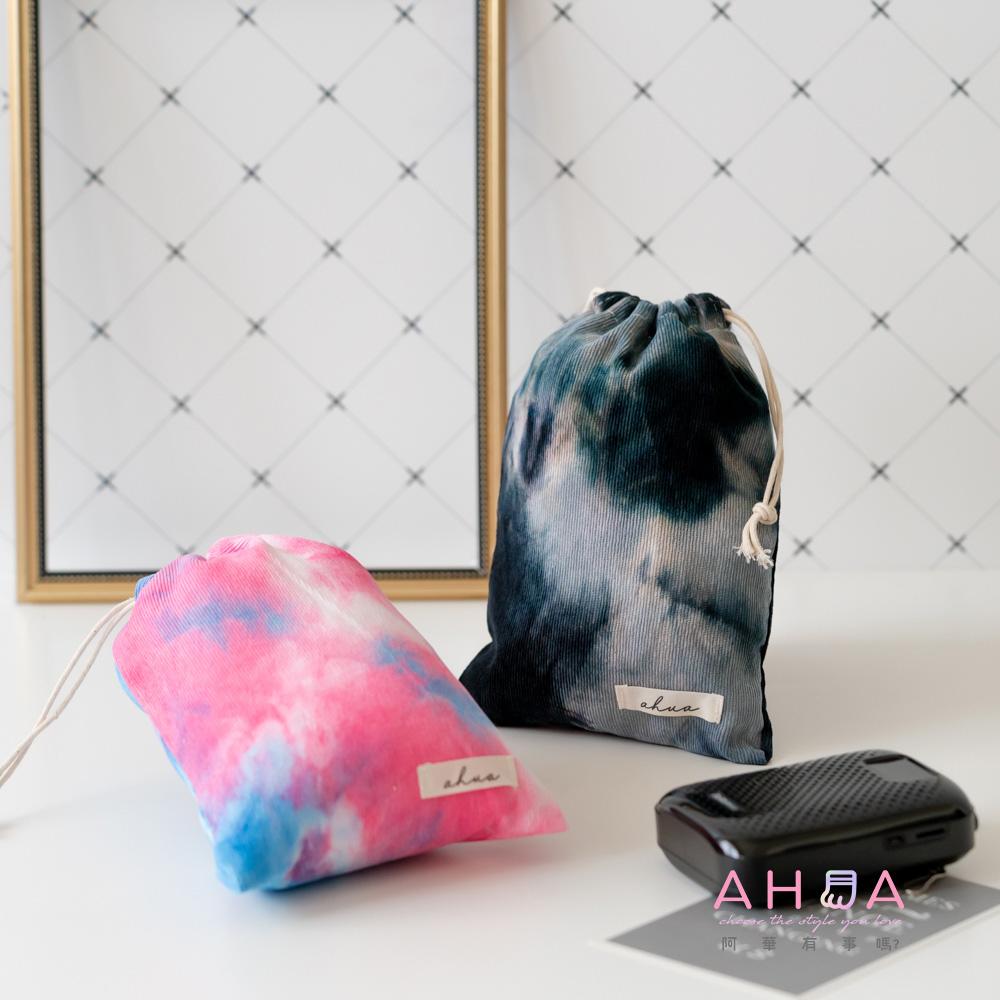 AHUA阿華有事嗎 韓系包包  渲染燈芯絨束口袋(大)B0062  韓妞必備小物 百搭配件 包包 袋子 手袋-細節圖3