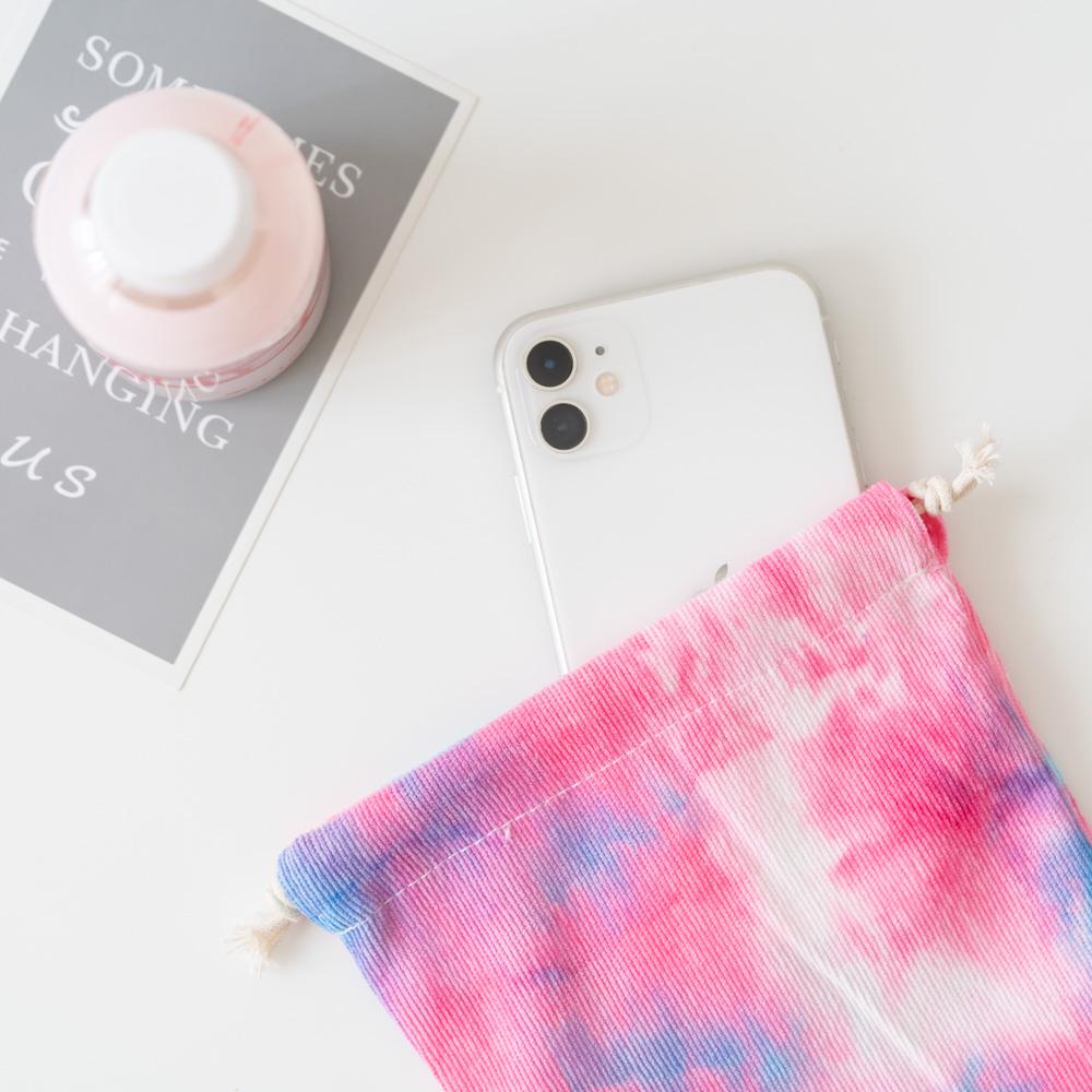 AHUA阿華有事嗎 韓系包包  渲染燈芯絨束口袋(大)B0062  韓妞必備小物 百搭配件 包包 袋子 手袋-細節圖6