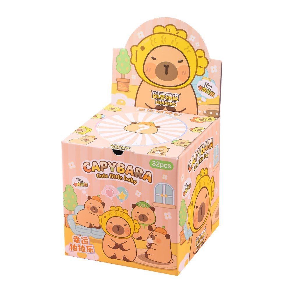 AHUA 阿華有事嗎 立體水豚造型橡皮擦驚喜包 O0049 可愛 文具 開學用品 辦公用品-細節圖8