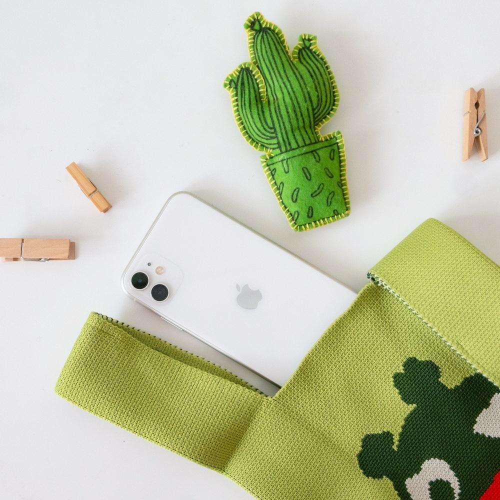 AHUA阿華有事嗎 韓系包包 紅唇小怪物針織手提包 B0091 韓妞必備包 百搭配件 包包 袋子 手袋 肩包 日系-細節圖5