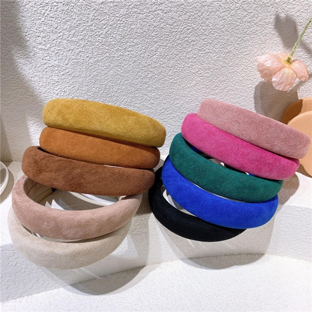 AHUA阿華有事嗎  童純色絨布寬邊髮箍 TT0014 可愛 飾品 兒童髮飾-細節圖4