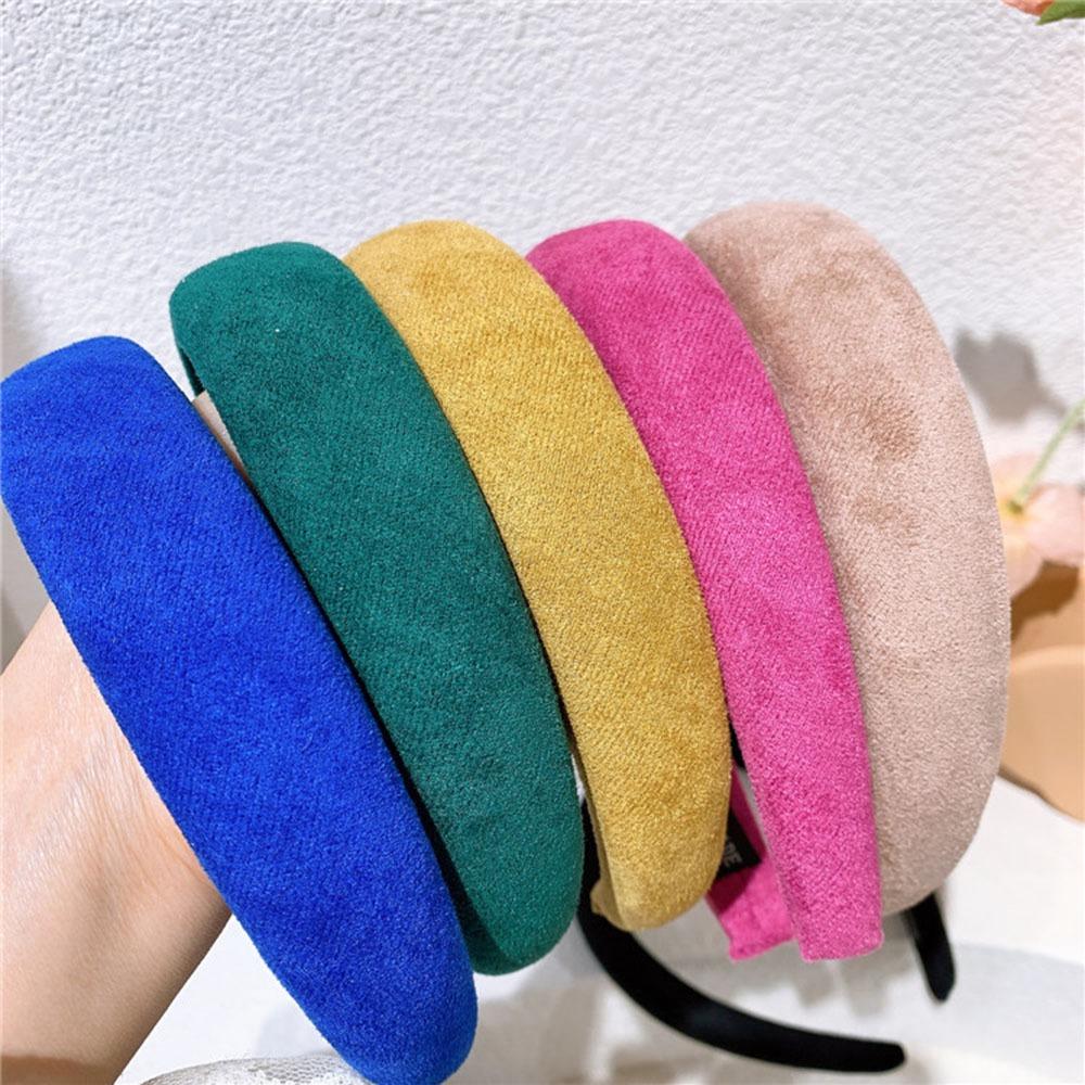 AHUA阿華有事嗎  童純色絨布寬邊髮箍 TT0014 可愛 飾品 兒童髮飾-細節圖5