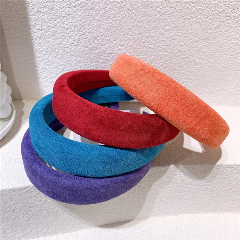 AHUA阿華有事嗎  童純色絨布寬邊髮箍 TT0014 可愛 飾品 兒童髮飾-細節圖6