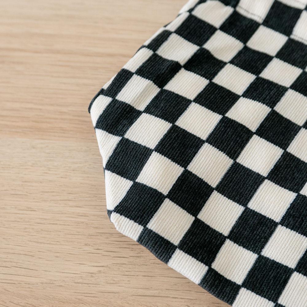 AHUA阿華有事嗎 韓系包包 棋盤格燈芯絨手提包 B0052 韓妞必備小物 百搭配件 包包 袋子 手袋 潮流風-細節圖7