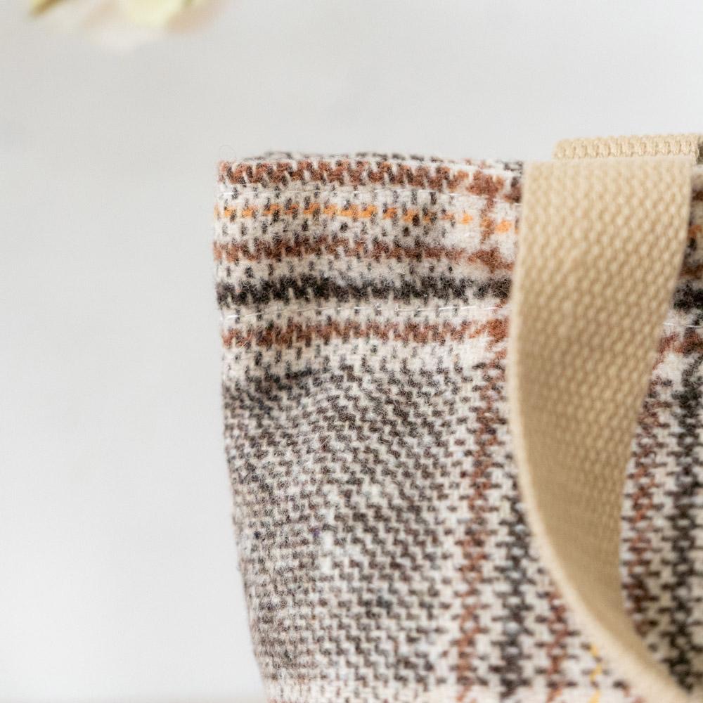 AHUA阿華有事嗎 韓系包包 毛呢格子休閒手提包 B0049 韓妞必備小物 百搭配件 包包 袋子 手袋-細節圖8