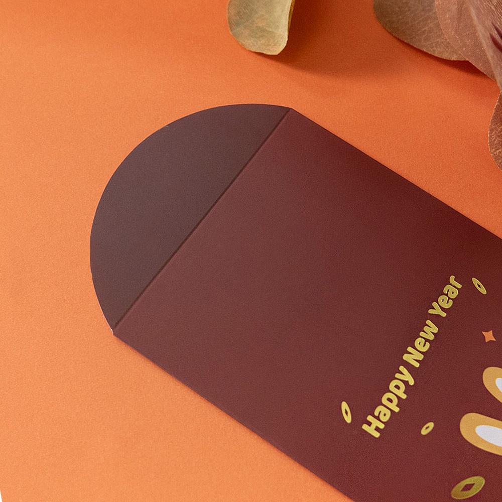 AHUA阿華有事嗎 阿華訂製 2023店長小賓兔兔扮裝紅包袋 3入1包 D0011 新年 過年 春節 燙金紅包袋-細節圖4