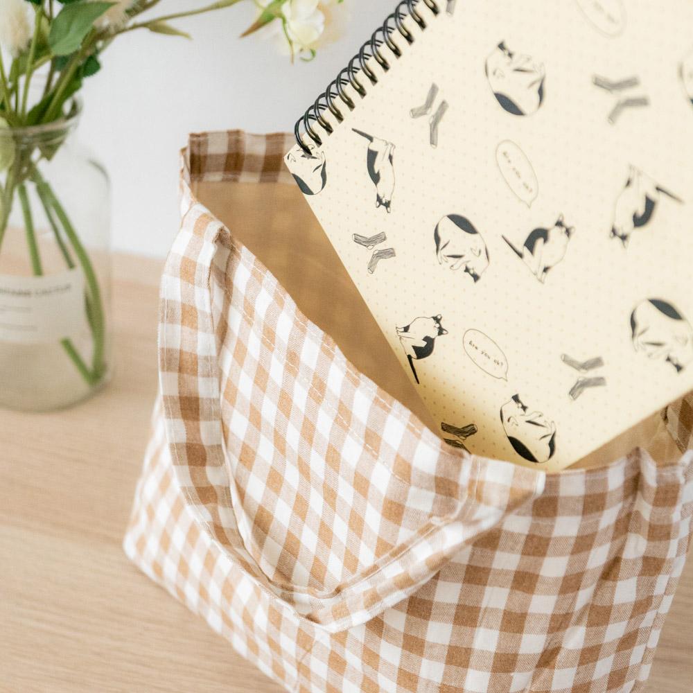 AHUA阿華有事嗎 韓系包包 百搭格子手提袋 B0050 韓妞必備小物 配件 包包 袋子 手袋 多巴胺 野餐風-細節圖4