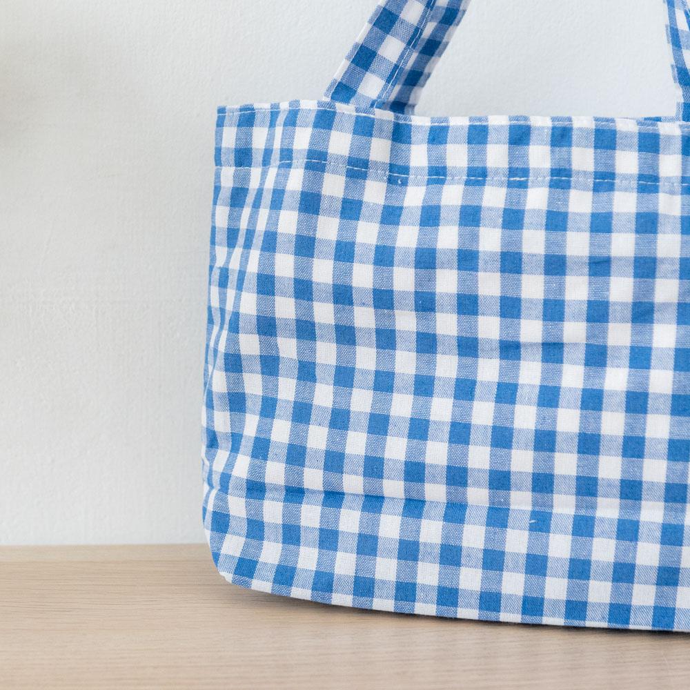 AHUA阿華有事嗎 韓系包包 百搭格子手提袋 B0050 韓妞必備小物 配件 包包 袋子 手袋 多巴胺 野餐風-細節圖7