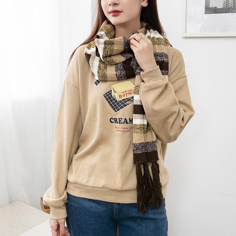 AHUA阿華有事嗎 百搭純色針織短圍巾 E0098 圍巾推薦 冬天保暖必備 百搭基本款-細節圖5