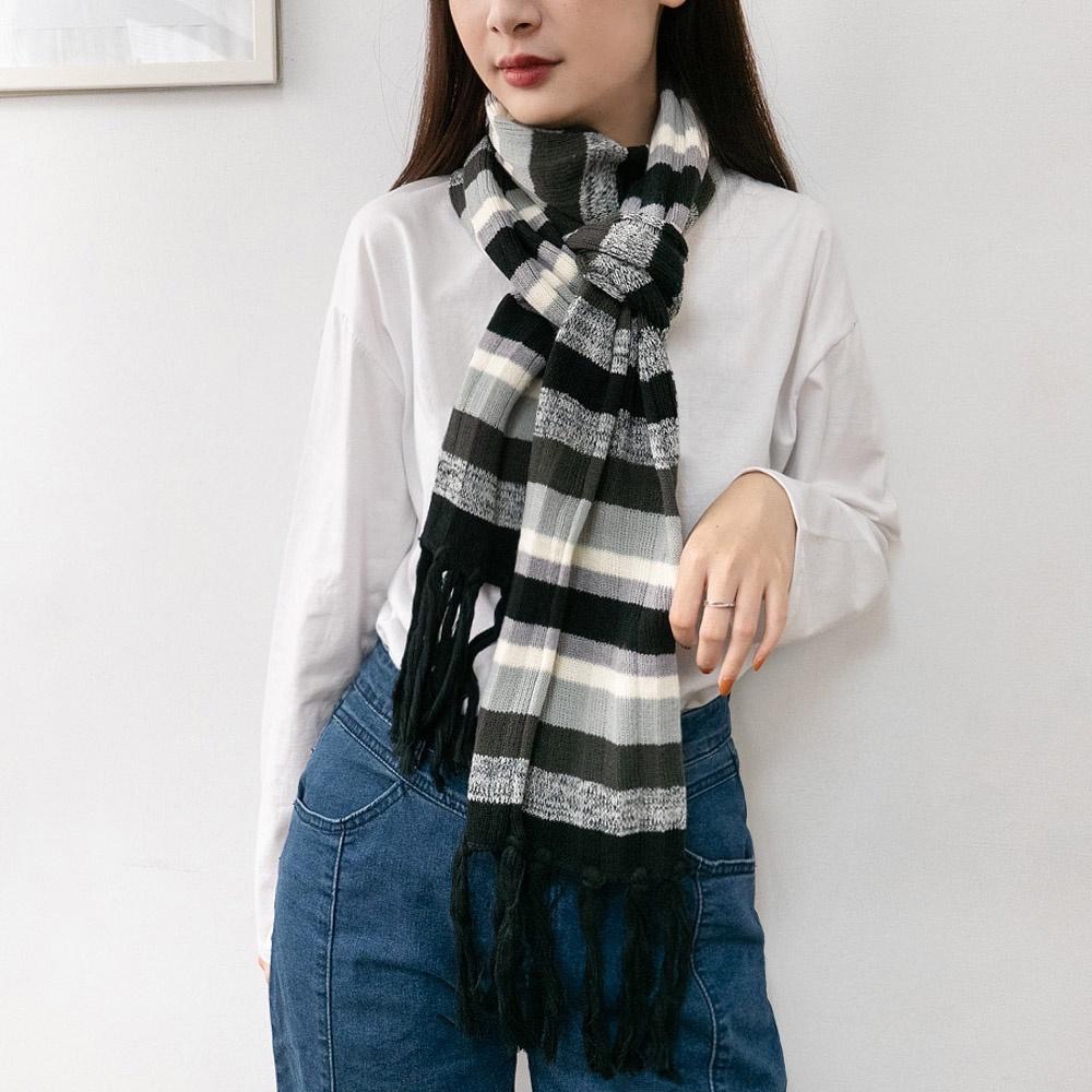 AHUA阿華有事嗎 百搭純色針織短圍巾 E0098 圍巾推薦 冬天保暖必備 百搭基本款-細節圖7