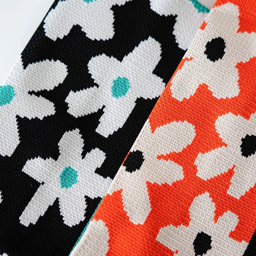 AHUA阿華有事嗎 韓系包包  滿版小花拼純色針織手提包 B0071 韓妞必備包 百搭配件 包包 袋子 手袋 肩包 日系-細節圖7