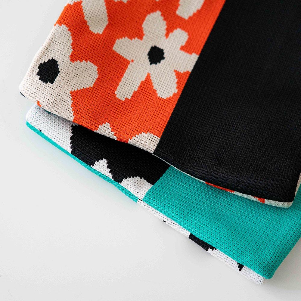 AHUA阿華有事嗎 韓系包包  滿版小花拼純色針織手提包 B0071 韓妞必備包 百搭配件 包包 袋子 手袋 肩包 日系-細節圖8