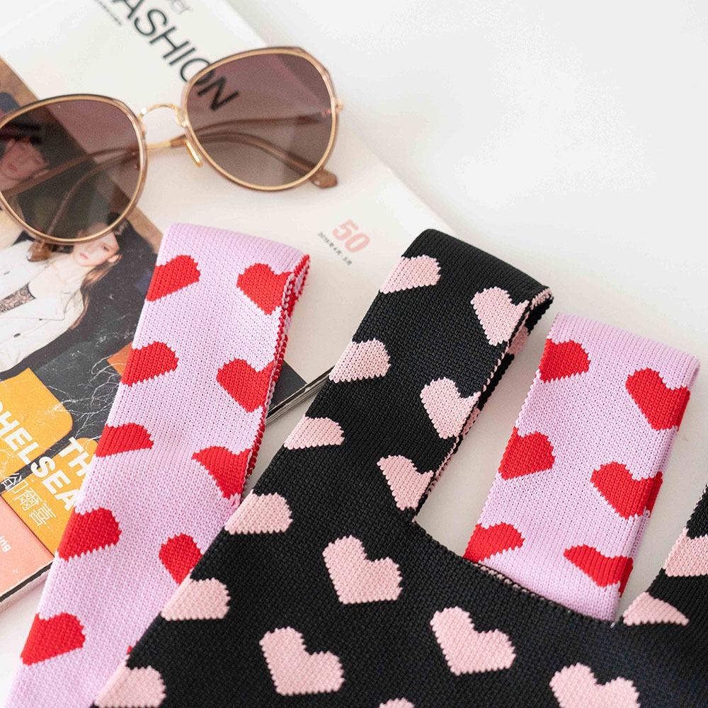 AHUA阿華有事嗎 韓系包包  滿版愛心針織手提包 B0076 韓妞必備包 百搭配件 包包 袋子 手袋 肩包 日系-細節圖4