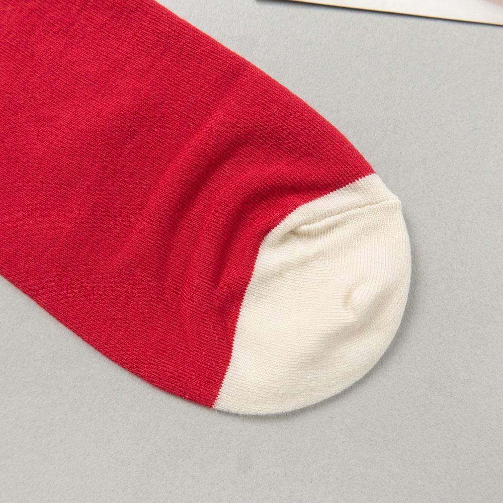 AHUA阿華有事嗎 韓國襪子 聖誕老人雙色印花中筒襪 女襪 K1600 聖誕襪 襪子推薦 流行襪首選 長襪 純棉襪-細節圖9