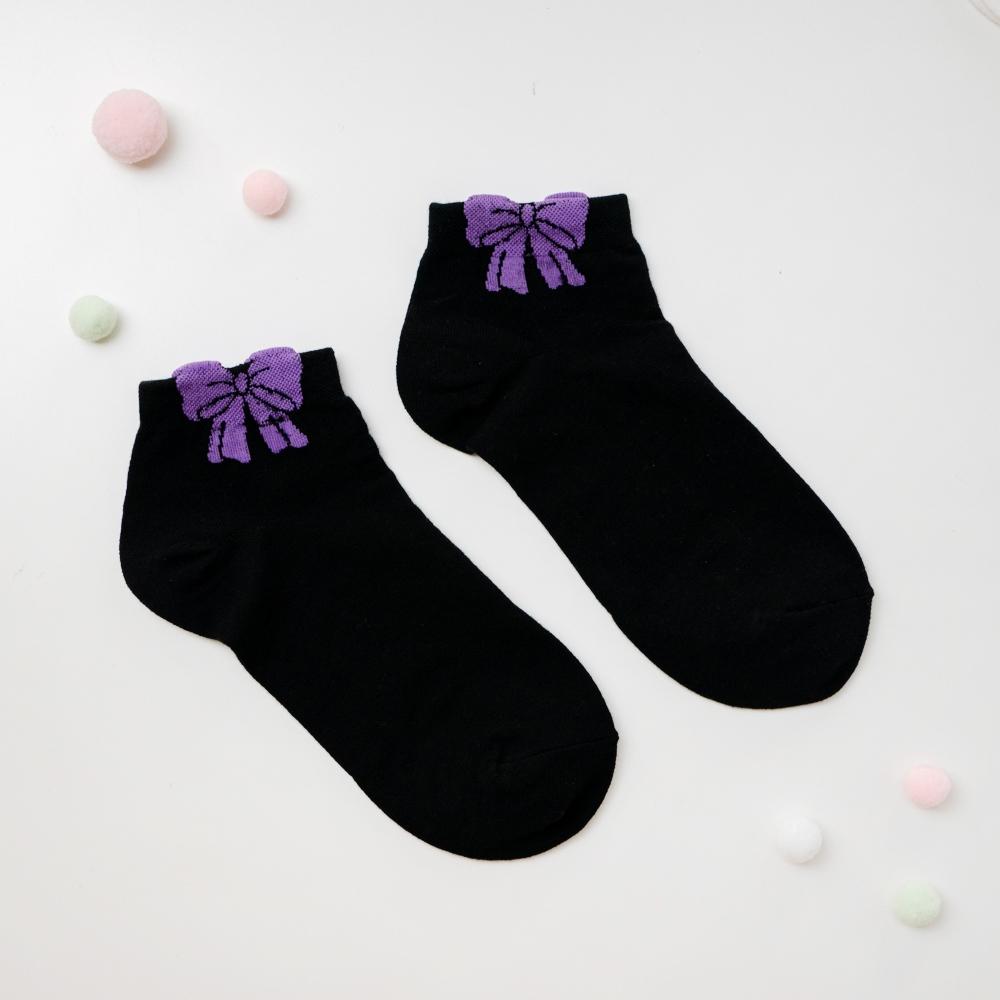 AHUA阿華有事嗎 韓國襪子立體耳朵少女蝴蝶結純色短襪  K1963 韓妞必備 百搭純棉襪  韓系 日系 可愛-細節圖9