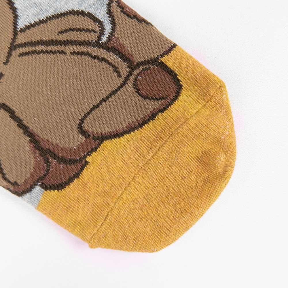 AHUA阿華有事嗎 韓國襪子 泰迪熊拼色短襪 K1719 襪子推薦 流行襪首選 長襪 可愛 日系 短襪 小熊 動物 軟萌-細節圖8