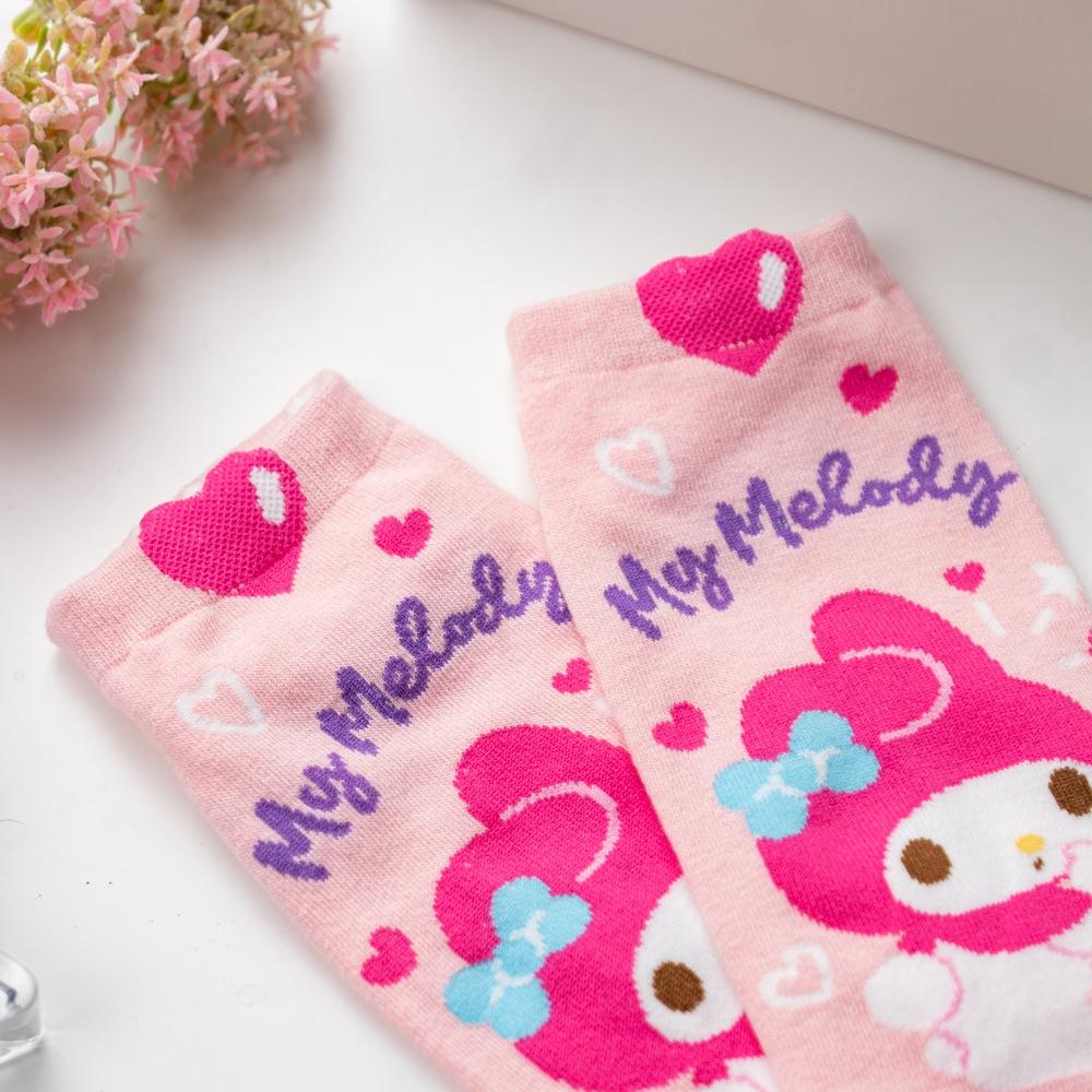 AHUA阿華有事嗎 韓國襪子 三麗鷗立體耳朵全身人物名字短襪 K1883 韓妞必備 百搭純棉襪 卡通 日系 可愛-細節圖7