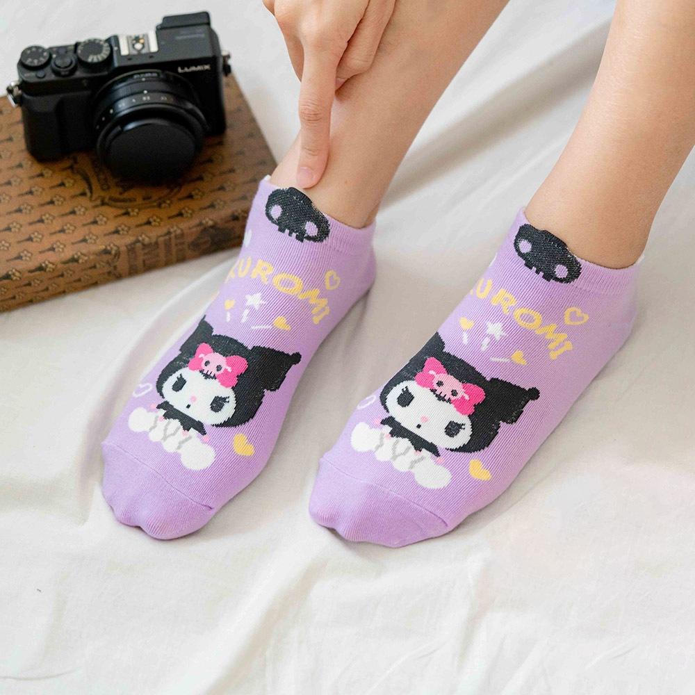 AHUA阿華有事嗎 韓國襪子 三麗鷗立體耳朵全身人物名字短襪 K1883 韓妞必備 百搭純棉襪 卡通 日系 可愛-細節圖9