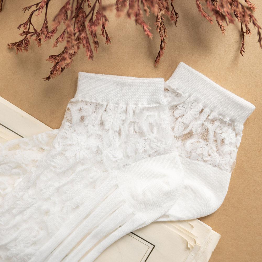 AHUA阿華有事嗎 韓國襪子 滿版花紋直條透膚短襪 K1753 正韓少女襪 韓妞必備卡通襪 百搭純棉襪 短襪 可愛-細節圖8