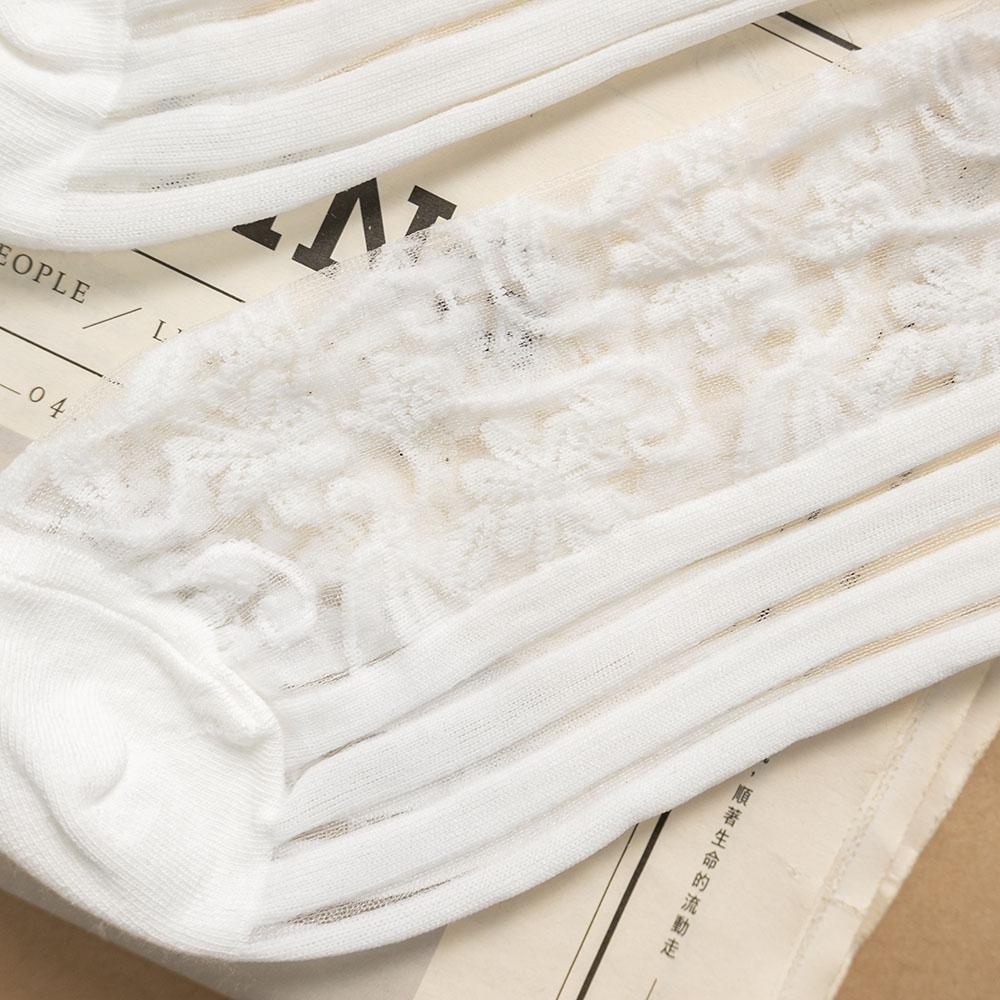 AHUA阿華有事嗎 韓國襪子 滿版花紋直條透膚短襪 K1753 正韓少女襪 韓妞必備卡通襪 百搭純棉襪 短襪 可愛-細節圖9