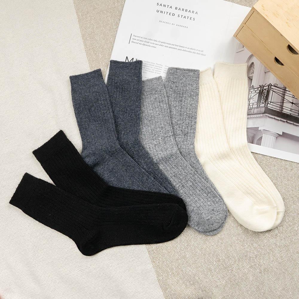 AHUA阿華有事嗎 韓國襪子 純色喀什米爾羊絨中筒襪 K1626 女襪 女生襪子推薦 流行襪首選 長襪 純棉襪 羊毛襪-細節圖6