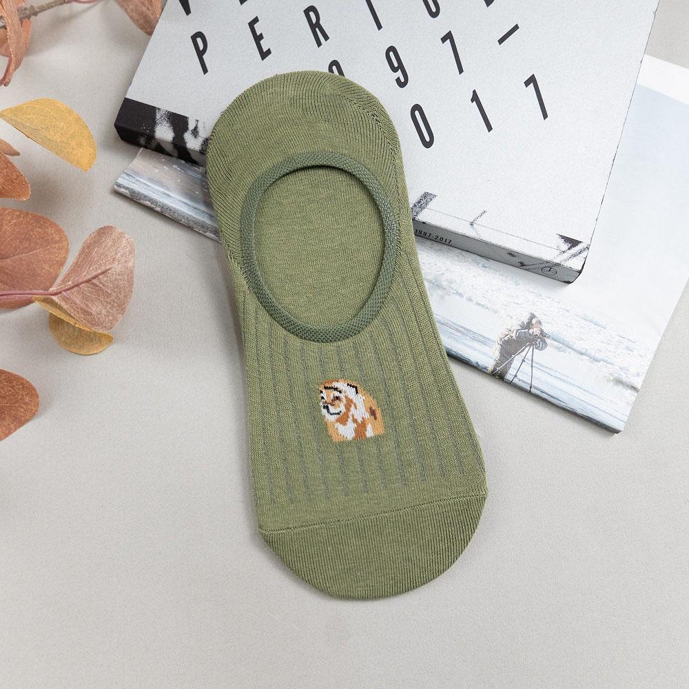 AUHA阿華有事嗎 韓國襪子 動物小頭條紋男生隱形襪 男襪【K1461】百搭 簡約 實穿 文青 男襪 純棉 隱形襪-細節圖7