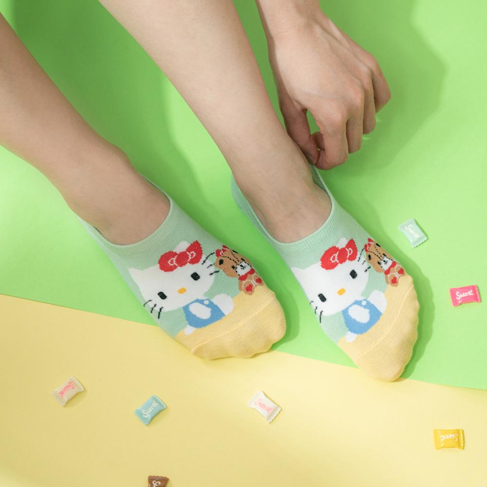 AHUA阿華有事嗎 韓國襪子 三麗鷗好朋友隱形襪 K1742 正韓少女襪 韓妞必備長襪 百搭純棉襪 卡通襪 可愛-細節圖3