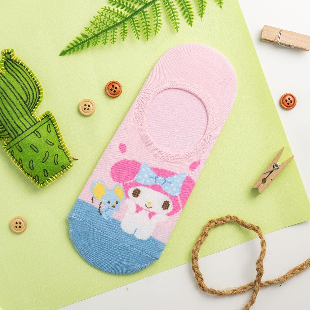 AHUA阿華有事嗎 韓國襪子 三麗鷗好朋友隱形襪 K1742 正韓少女襪 韓妞必備長襪 百搭純棉襪 卡通襪 可愛-細節圖5