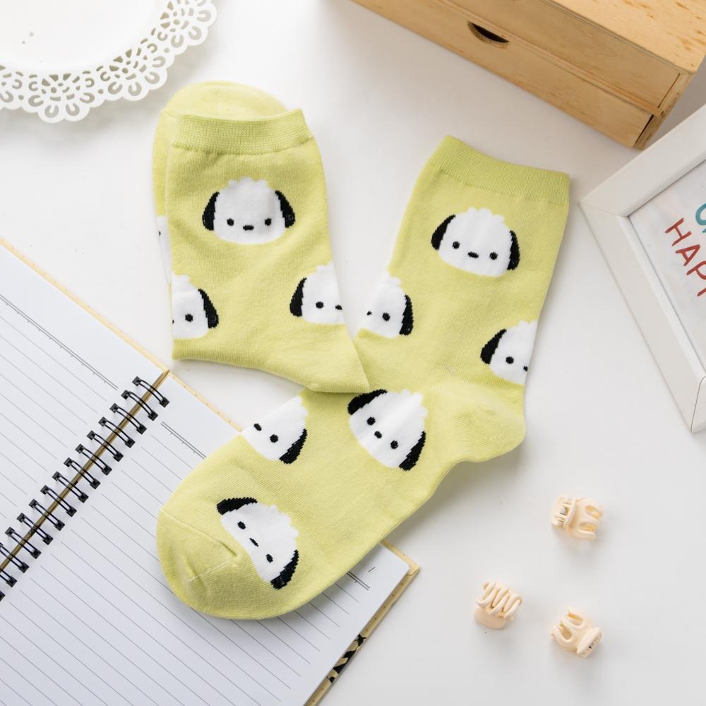 AHUA阿華有事嗎 韓國襪子 滿版三麗鷗人物小頭中筒襪 K1885 韓妞必備 百搭純棉襪 卡通 日系 可愛-細節圖9